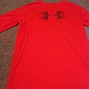 Orange Under Armor Logo Longsleeve shirt